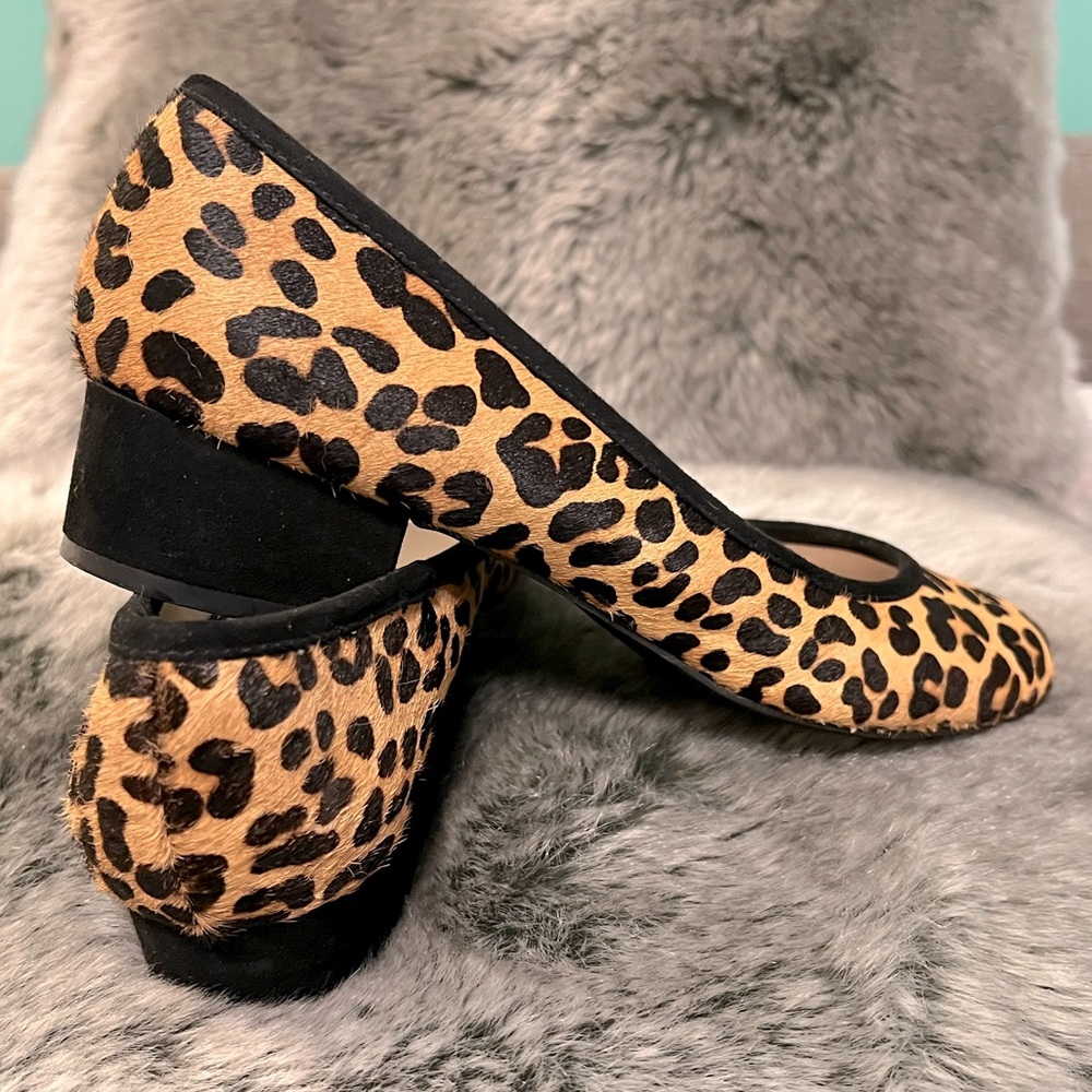 Nine West Leopard Pony Hair Low Heels